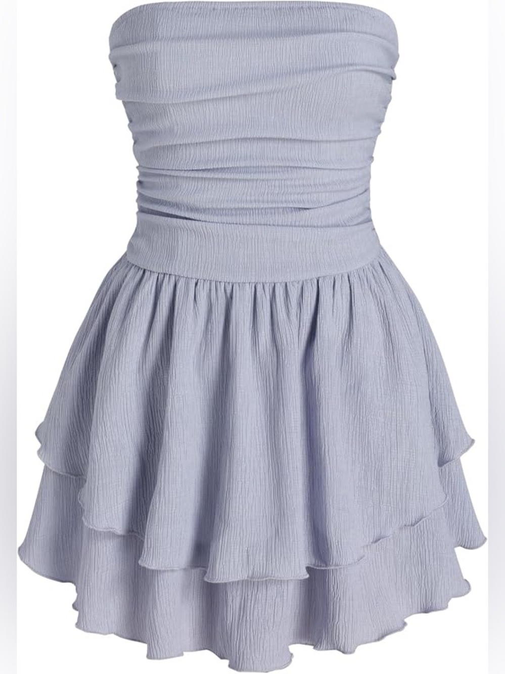 CIDER blue ruffle mini dress size M
